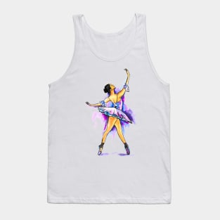 Ballerina, Purple Tutu Tank Top